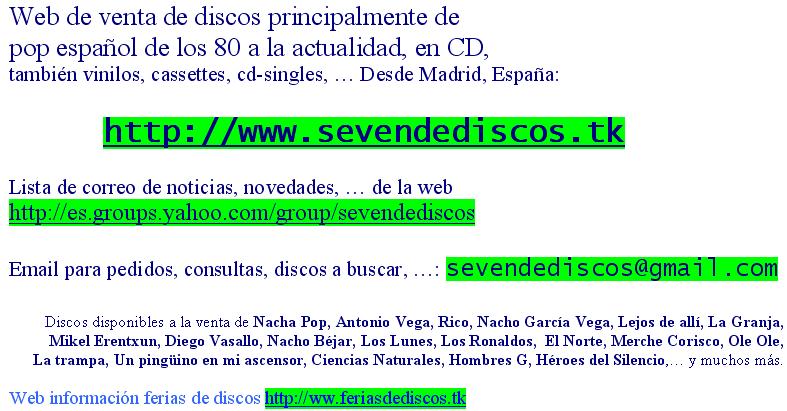 Anuncio web sevendediscos.tk